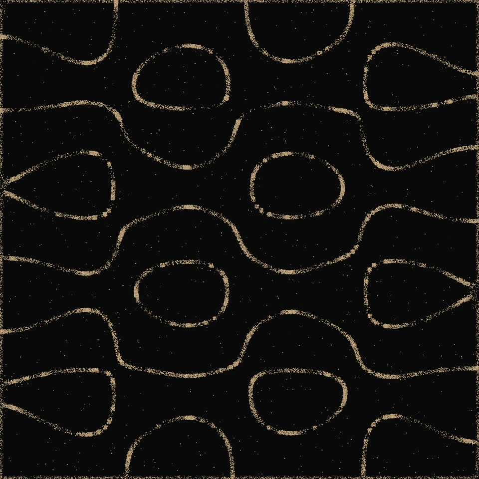 Chainmail pattern in golden sand