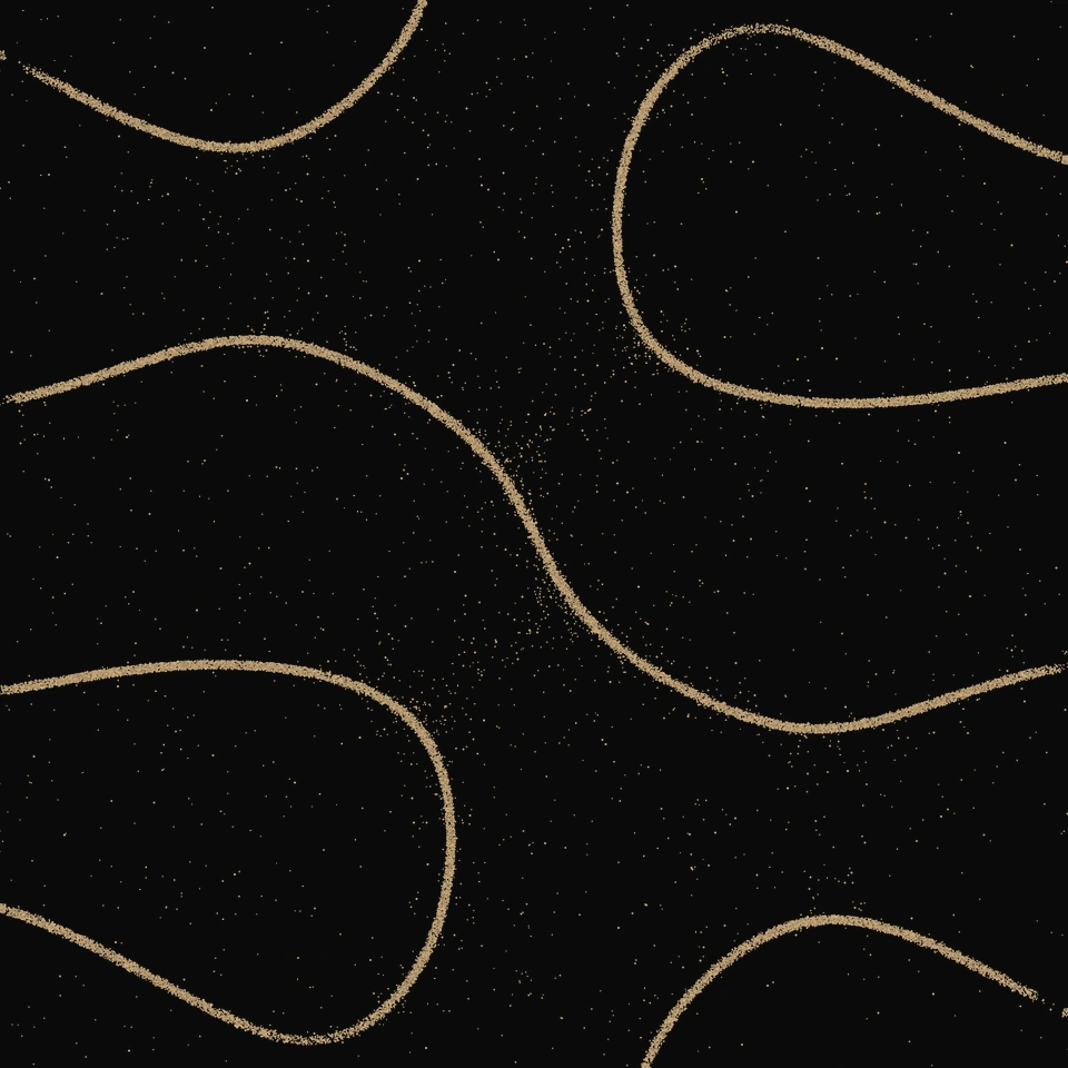 Eddies pattern in golden sand