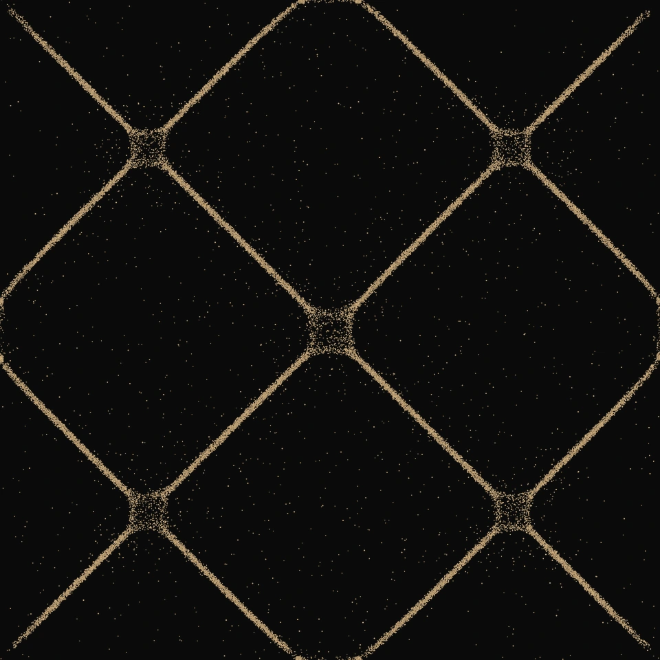 Harmonic pattern in golden sand