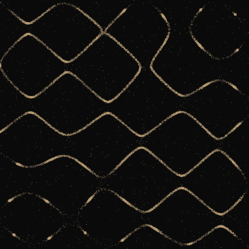 Herringbone pattern in golden sand