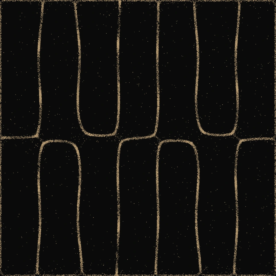 Organ pipes pattern in golden sand