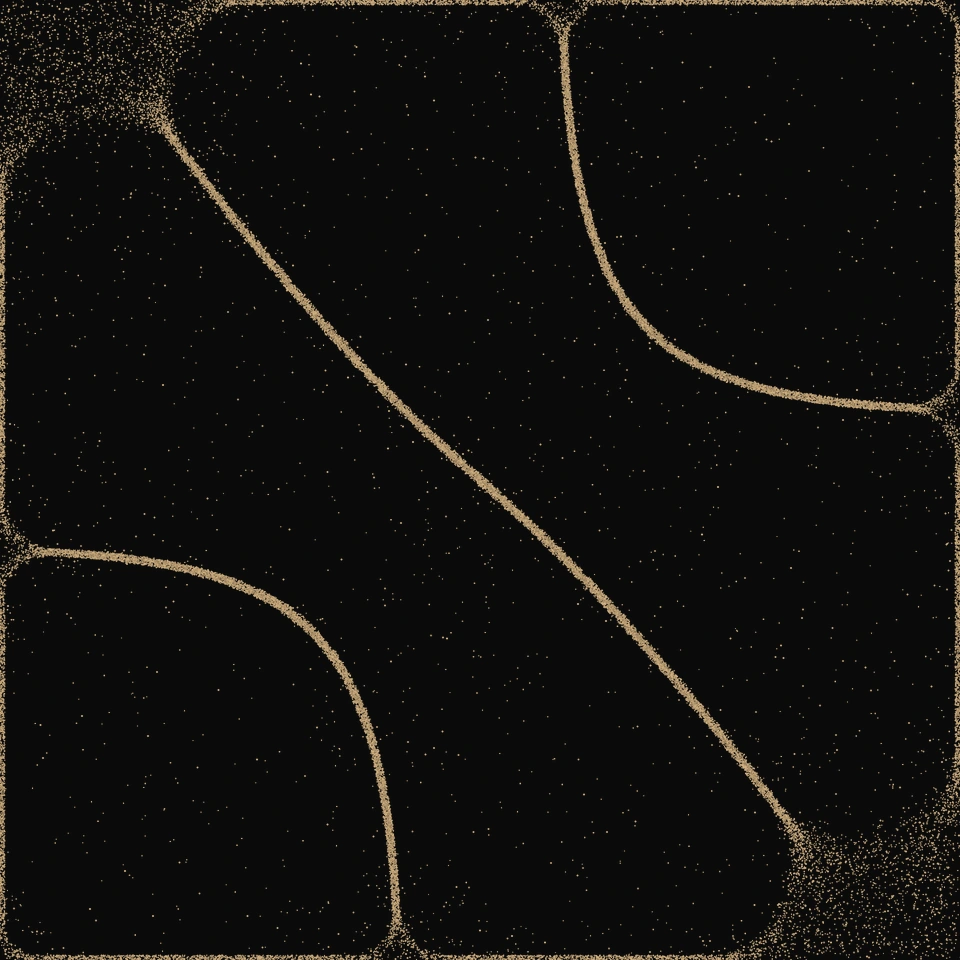 Sails pattern in golden sand