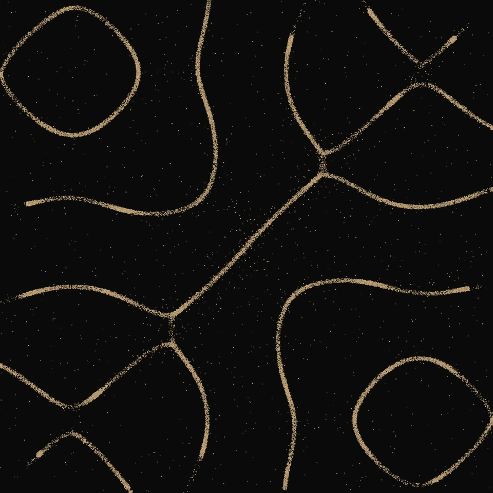 Tendrils pattern in golden sand