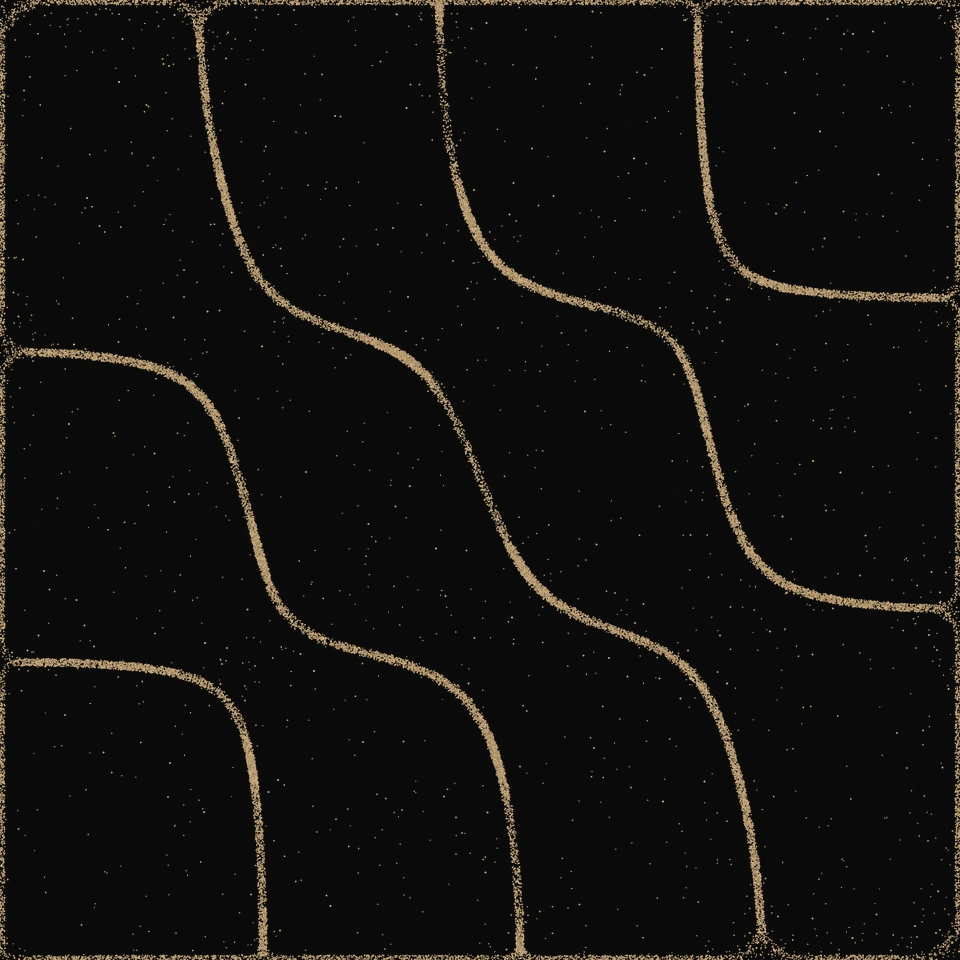 Terraces pattern in golden sand